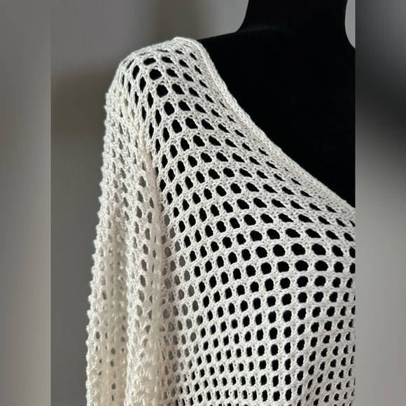 Time and Tru Cream Crochet Cover-Up - Picture 2 of 4